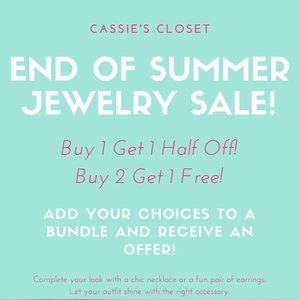 End of Summer Jewelry Sale!